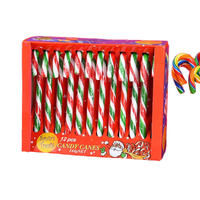 Bâtonnets de bonbons de Noël à la menthe fourrée aux saveurs variées, 12g, sucettes festives en vrac, emballage de présentation, certifiés Halal