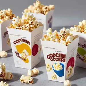 Großhandel Einweg papier Popcorn Box Mikrowelle Popcorn Lebensmittel verpackungs boxen