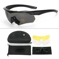 Lunettes Tactiques Polarisées Personnalisées pour Streaming en Direct Extérieur, Tir CS, Coupe-Vent et Sports Équestres