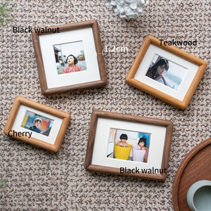 Bán buôn giá đỡ trưng bày gỗ anh đào mini và khung ảnh gỗ làm đồ trang trí bàn làm việc - Product Image 2