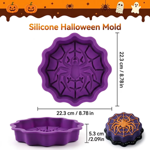 Molde de Silicona con Diseño de Telaraña para Dulces, Chocolate, Jabón, Repostería, Decoración de Postres para Halloween - Product Image 2