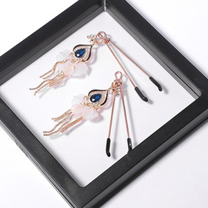 مشبك حلمة الثدي المثير مع شراشيب كريستالية، لعبة جنسية للنساء، أدوات تحفيز، مشابك حلمة، معدات تقييد للنساء - Product Image 6