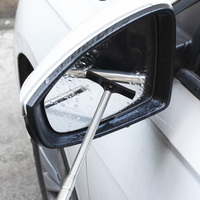 Grattoir dégivreur de vitres télescopique en acier inoxydable pour rétroviseur de voiture, anti-buée, de Anhui
