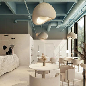 Modern Minimalist Japanese-Style Wabi-Sabi LED Pendant Light <b>Chandelier</b> for Living Room Dining Room Homestay Bar Middle Size - Product Image 6