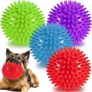 Balle de jeu pour chien, balle élastique qui fait du bruit, anti-morsure, couine, balle hérisson, pour le nettoyage des dents, soulage l'ennui, pour animaux de compagnie. Bonjour - Product Image 5