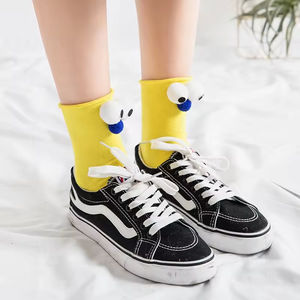 <span class=keywords><strong>Chaussettes</strong></span> pour femmes, mode féminine, mignonnes, originales, style dessin animé, couleur bonbon, style streetwear, stéréo 3D, <span class=keywords><strong>gros</strong></span> yeux, mi-mollet - Product Image 5