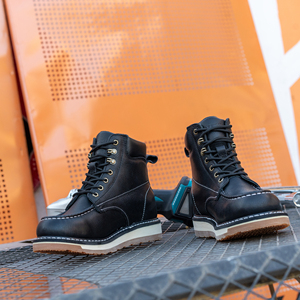 Bottes <span class=keywords><strong>de</strong></span> travail en cuir Woodland à semelle huilée, chaussures <span class=keywords><strong>de</strong></span> sécurité <span class=keywords><strong>Goodyear</strong></span> pour hommes, bottes <span class=keywords><strong>de</strong></span> sécurité marron à embout d'acier, chaussures <span class=keywords><strong>de</strong></span> sécurité à semelle extérieure en caoutchouc - Product Image 5