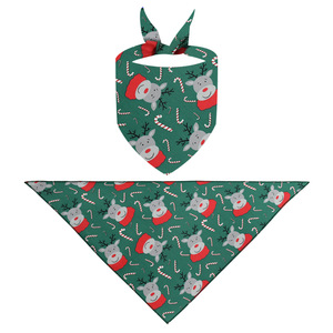 Nouvelle Écharpe Triangulaire de Noël pour Animaux de Compagnie (Chiens et Chats) – Décoration d'Ambiance et Bavoir Anti-Bave - Product Image 4