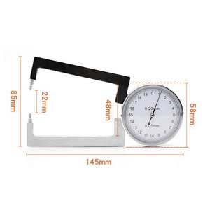 อุปกรณ์วัดความหนาเลนส์ 0~20 มม. เครื่องมือวัดความหนาเลนส์แว่นตา วัดความหนาเลนส์แว่นตาและเลนส์สายตาได้อย่างแม่นยำ - Product Image 3