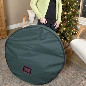 Oxford Canvas 8ft Large <b>Christmas</b> <b>Tree</b> Double Zipper Container <b>Box</b> <b>Storage</b> Bag With Sturdy Handles - Product Image 4
