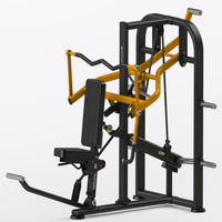 Appareil de musculation en acier robuste et sûr pour triceps assis, à charge par plaques, réglable