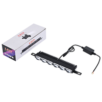 Barre lumineuse LED Yongyou Slim 6 lentilles 6500 lumens, double couleur blanc/jaune, 12-50V, pour conduite tout-terrain, moto tout-terrain, VTT, UTV
