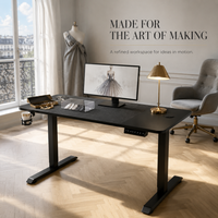 Bureau de travail électrique réglable en hauteur AOR, certifié FCC, multifonctionnel, surface en fibre de carbone, acier inoxydable, vente en gros d'usine