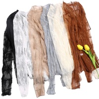 Blusa de encaje para mujer, camiseta de manga larga de malla, top corto de estilo extranjero, ropa sexy de malla hueca para primavera y otoño