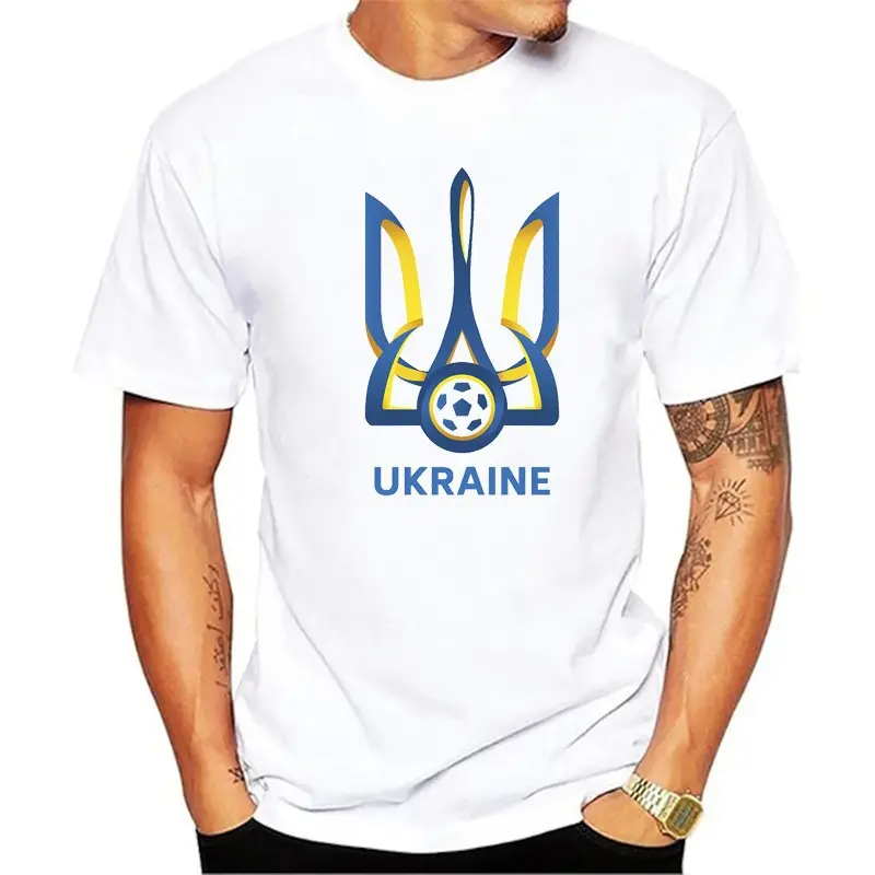 Tシャツ愛ウクライナブラウス誇り高き国旗2018夏スタイル送料無料クリエイティブデザイン印刷コットンロックTシャツ