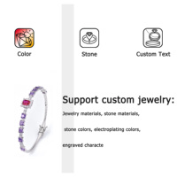 Bracelets élégants en argent 925 pour femmes, design de bracelet élégant avec des breloques ornées de zircone cubique