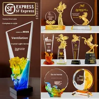 Nouveau Trophée Cheval en Cristal Poli et Gravé Haut de Gamme 2026 pour Récompenses des Employés Exceptionnels et des Champions de Compétitions de Réunions Annuelles