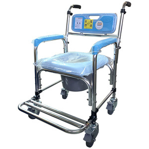Roue de rechange robuste en métal de 4 pouces avec pneu en caoutchouc pour chaise roulante et fauteuil commode - Product Image 3