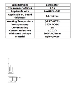 Connecteur JST à pas de 2,5 mm, boîtier en caoutchouc JC25, connecteur mâle/femelle à sertir pour câble, connecteur de tête de broche. - Product Image 2