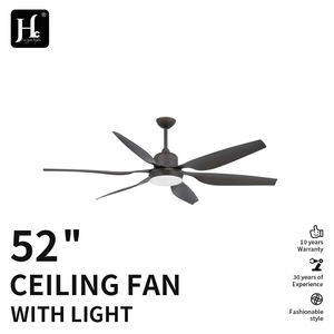 Ventilador de Techo Nórdico Negro de 6 Aspas con Luz para Comedor, Sala de Estar, Ventiladores de Techo Negros de 6 Aspas con Luces y Control Remoto para Dormitorio - Product Image 2