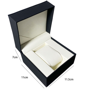 Caja de Reloj de Lujo con Logotipo Personalizado, Caja de Regalo de Reloj de Plástico Negro con Interior de Cuero PU para Viajes - Product Image 2