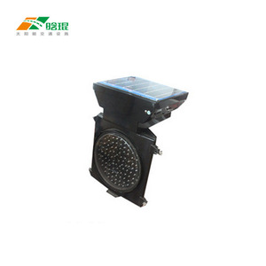 Solar Yellow Flashing Warning <b>Light</b> 300 Type <b>Pole</b> Mount IP65 ABS LED Traffic Construction Alert - Product Image 2