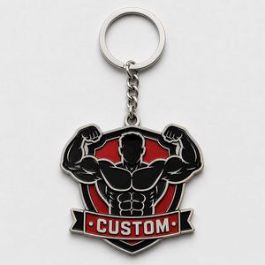 Porte-clés personnalisés en gros de haute qualité, figurines musculaires, souvenirs de sport, porte-clés pour les amateurs de gym - Product Image 2