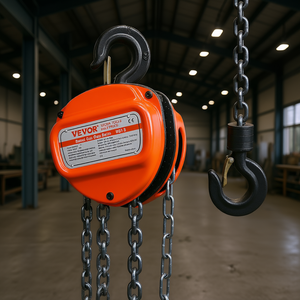 Paranco a Catena Manuale 1 Tonnellata 10 Piedi in Acciaio Zincato Capacità 2200 Libbre per Uso Industriale - Product Image 2