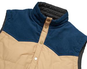 2020 Herren Stehkragen Gepolsterte Weste Wasser abweisende Wende weste Outdoor Winter Ärmellose Daunen weste für Herren - Product Image 3