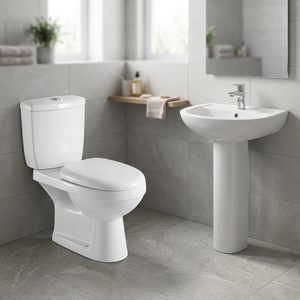 Hot Sale One Piece Porcelain Toilet Pedestal Wash Basin Combo for Bathroom Outdoor Kitchen Bedroom-Quality Ceramic Sanitary Ware - Product Image 6