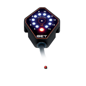 Tacómetro para Motocicleta GET con Control de Lanzamiento y Luz de Cambio de Marcha, Italia - Product Image 1