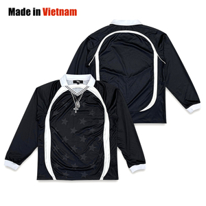 Maillot de football vierge personnalisé avec surpiqûres Design Street Classic maillot de football à manches longues - Product Image 1