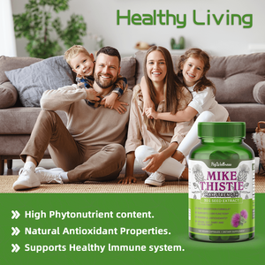 Fabrieksmerk Mariadistelcapsules <span class=keywords><strong>Silybum</strong></span> <span class=keywords><strong>Marianum</strong></span> 30:1 extract, ondersteunt antioxidanten & levergezondheid supplement - Product Image 2