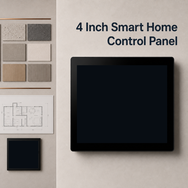 Tuya 4 Inch Zigbee Smart Home Control Panel Built-In Alexa Voice Control Wall-Mounted Building Automation