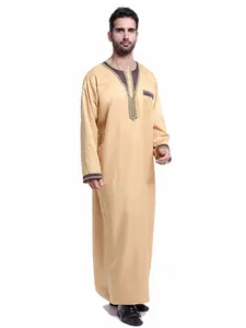 Liman ying Fabrik Lieferung von hochwertigen Polyester Muslim Arab Nahost Omani Thobe Herren Rob Arab Thobe