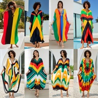 2025 Robe faite à la main nouveau Style européen américain bloc de couleur avant tressé plage couverture pour grande taille Bikini vacances imprimer