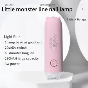 3W Power Storage Private Label Mini Nail Lamp Led Nail Quick Drying Light Handheld Manicure Lamp