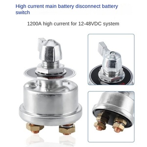 สวิตช์ตัดการเชื่อมต่อแบตเตอรี่หลักตัวแยกตัดแบตเตอรี่สวิตช์ฆ่าพร้อมแผ่นปิดหน้าสำหรับรถยนต์ยานพาหนะ RV Marine - Product Image 5