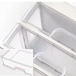 Giá Rẻ Giá Nhựa Máy Tính Để Bàn Trong Suốt Trang Điểm Hiển Thị Hộp Ngăn Kéo Tổ Chức Mỹ Phẩm Lưu Trữ Hộp - Product Image 5