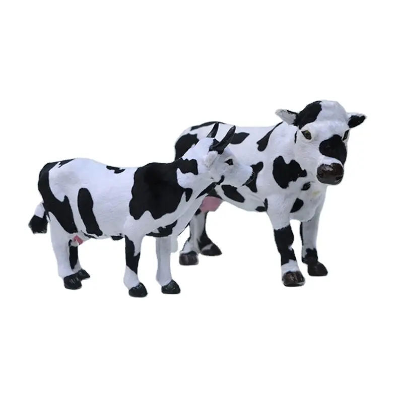 Itzzz New Product Decoration Equipments Artificial Animals Model Outdoor Decoration Plush Unisex Cow Holiday Decoration & Gift