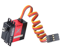 Micro servo numérique KST X12-508 pour hélicoptères RC, couple de 6,2 kgf.cm, temps de réponse de 0,07 seconde, engrenage en alliage d'aluminium et acier trempé