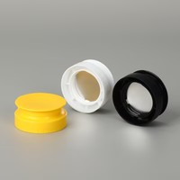 Bouchon à clapet en plastique de 28 mm, 32 mm, 38 mm avec valve en silicone pour bouteille de ketchup, confiture, sauce