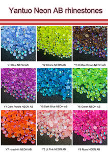 Cristales de Cristal Fluorescentes de Neón AB Yantuo Bling Bing SS20, Sin Fijación en Caliente, Parte Posterior Plana, 14 Piezas por Bolsa, Corte a Máquina - Product Image 5