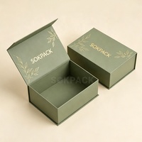 Boîte en carton rigide pliable de luxe personnalisée pour soins de la peau, emballage cadeau pour bougies, écologique, recyclable, vente en gros, magnétique de qualité supérieure