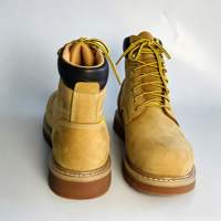 Bottes de sécurité imperméables Workland, bottes de sécurité pour pompiers en cuir véritable de qualité supérieure avec embout en acier pour hommes