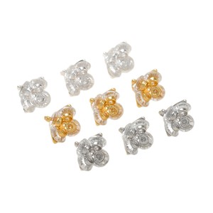 Breloques Fleur en Cristal Plaqué Or 18K avec Zircon Incrusté Griffe pour Bijoux DIY Collier Bracelet Accessoire Unisexe Usage Quotidien - Product Image 5