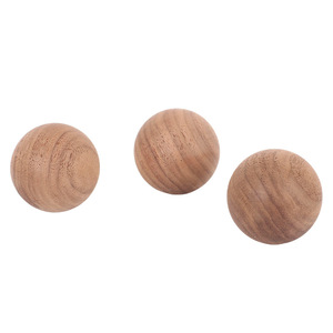 Boules rondes en bois non finies, en bois dur naturel, lisses, en noyer, pour l'artisanat et le bricolage - Product Image 5