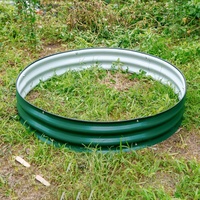 Jardinière modulaire en métal ondulé pour bonsaï, 8 pouces de haut, 42 pouces de diamètre, ronde, pour le jardin