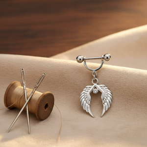 Joyería para Pezones con Diseño de <span class=keywords><strong>Alas</strong></span> 2026, Anillos para Pezones de Acero Inoxidable, <span class=keywords><strong>Piercing</strong></span>, Joyería Corporal de Moda para Mujeres y Hombres - Product Image 6