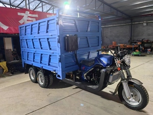 Triciclo Motocicleta de Carga de 9 Ruedas con Volquete 350cc a Gasolina Carrocería Abierta para Uso de Carga - Product Image 3